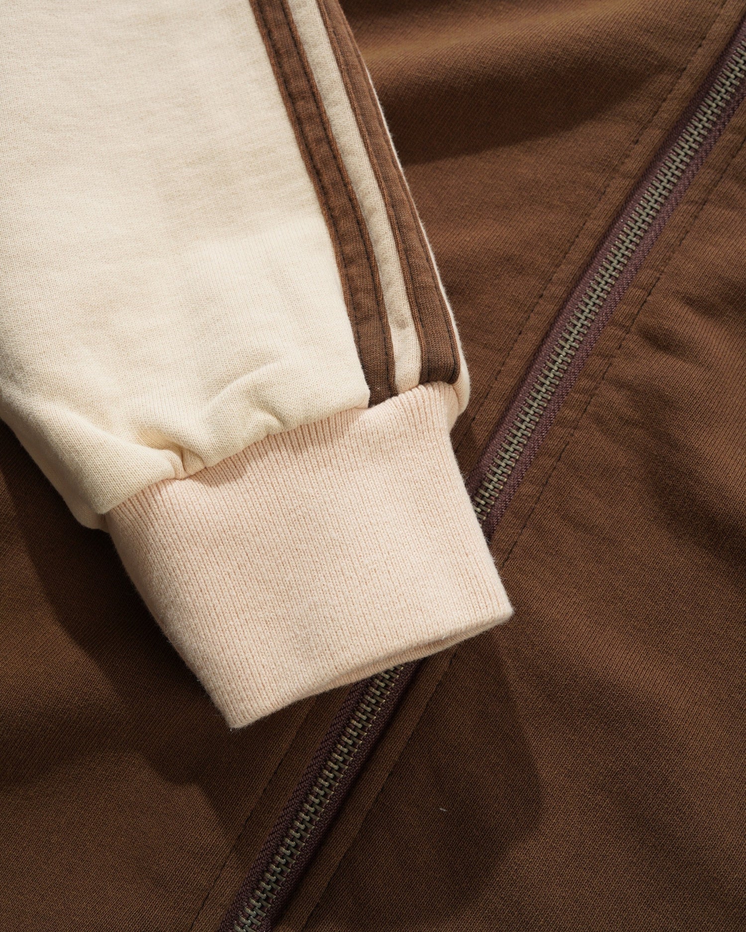 Tunnel Fleece Track Jacket, Chocolate / Beige