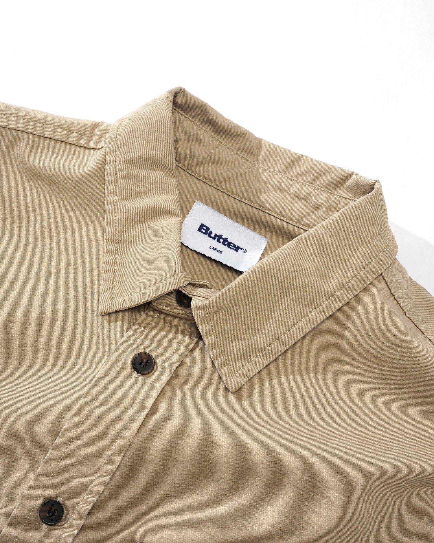 Washed Pocket L/S Shirt, Ivory