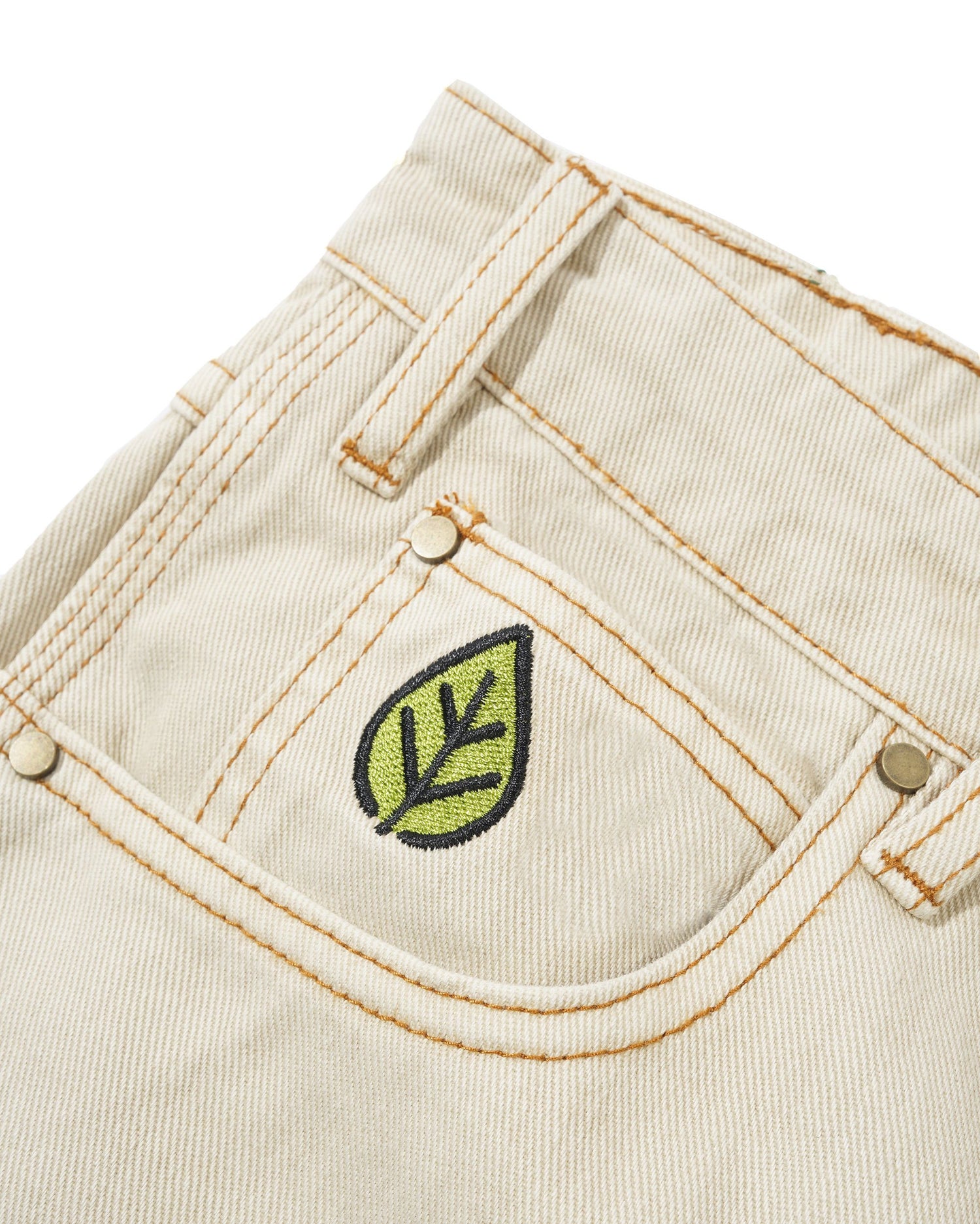 Weathergear Heavy Weight Denim Jeans, Washed Khaki