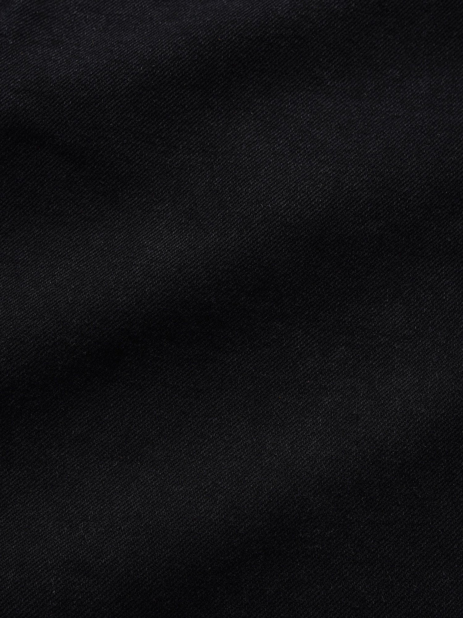 Wide Cut Denim Jeans, Flat Black