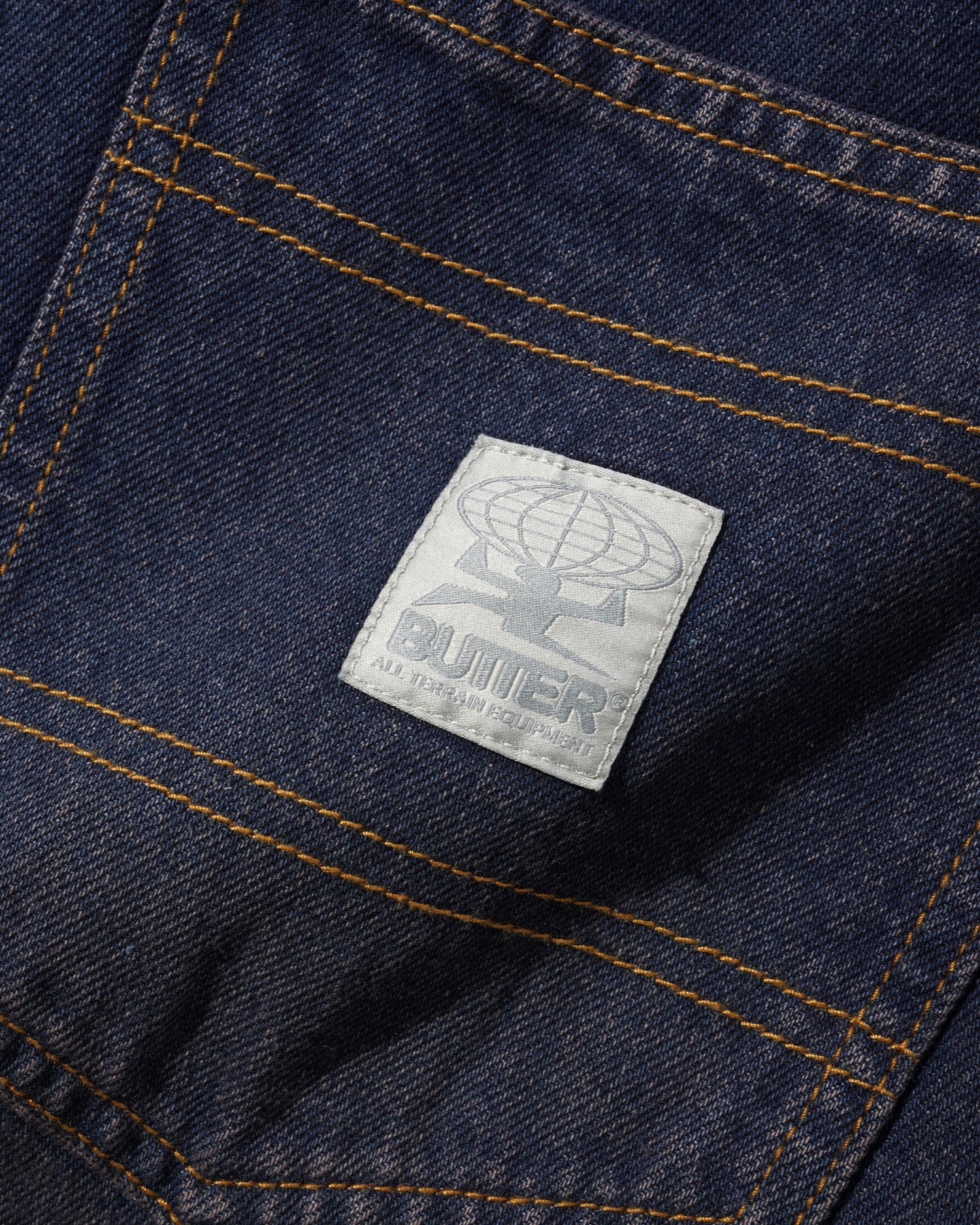 Wide Cut Denim Jeans, Tinted Dark Indigo