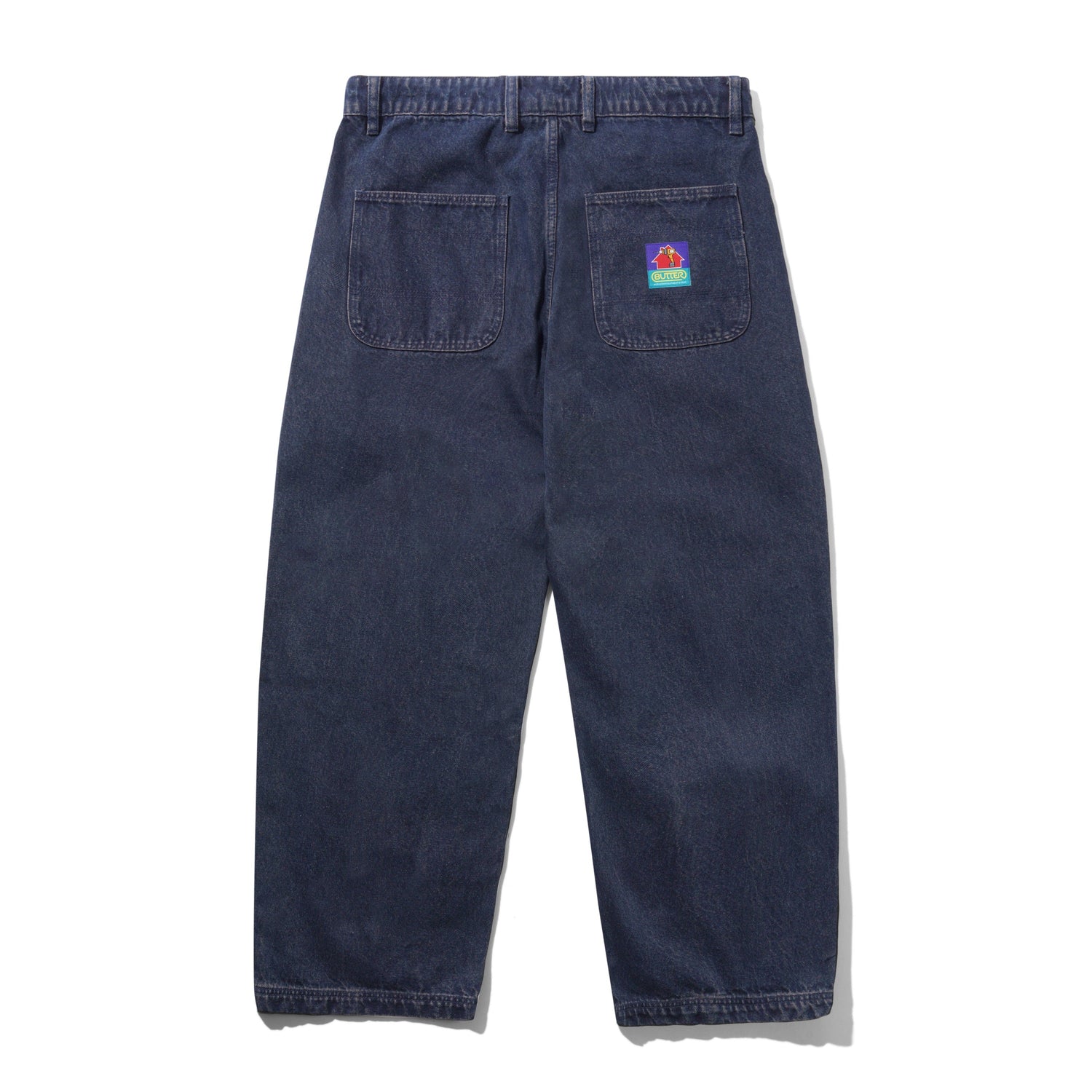 Work Pants, Distressed Tinted Indigo