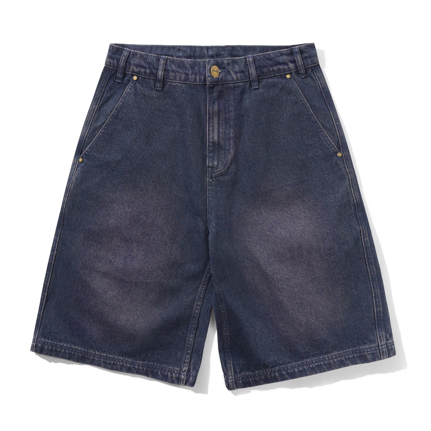 Work Shorts, Distressed Tinted Indigo