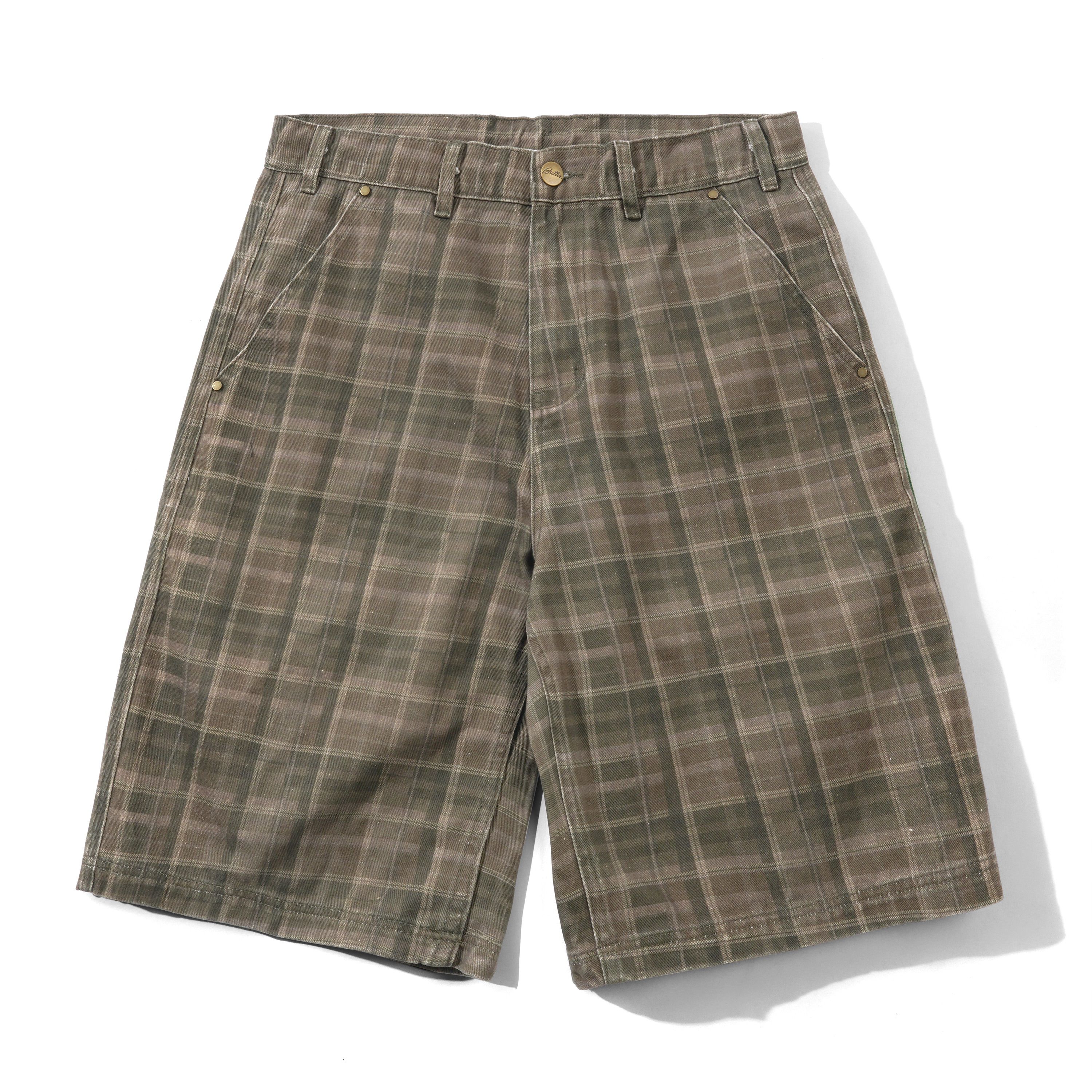 【BUTTER GOODS】 Work Shorts, Washed Plaid Work Shorts, Washed Plaid – Butter Goods USA