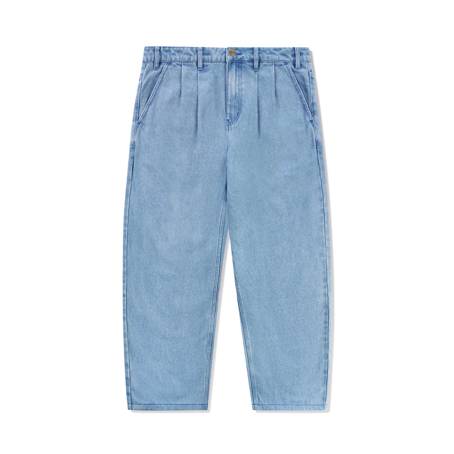 Blue Note Pleated Denim Jeans, Washed Indigo