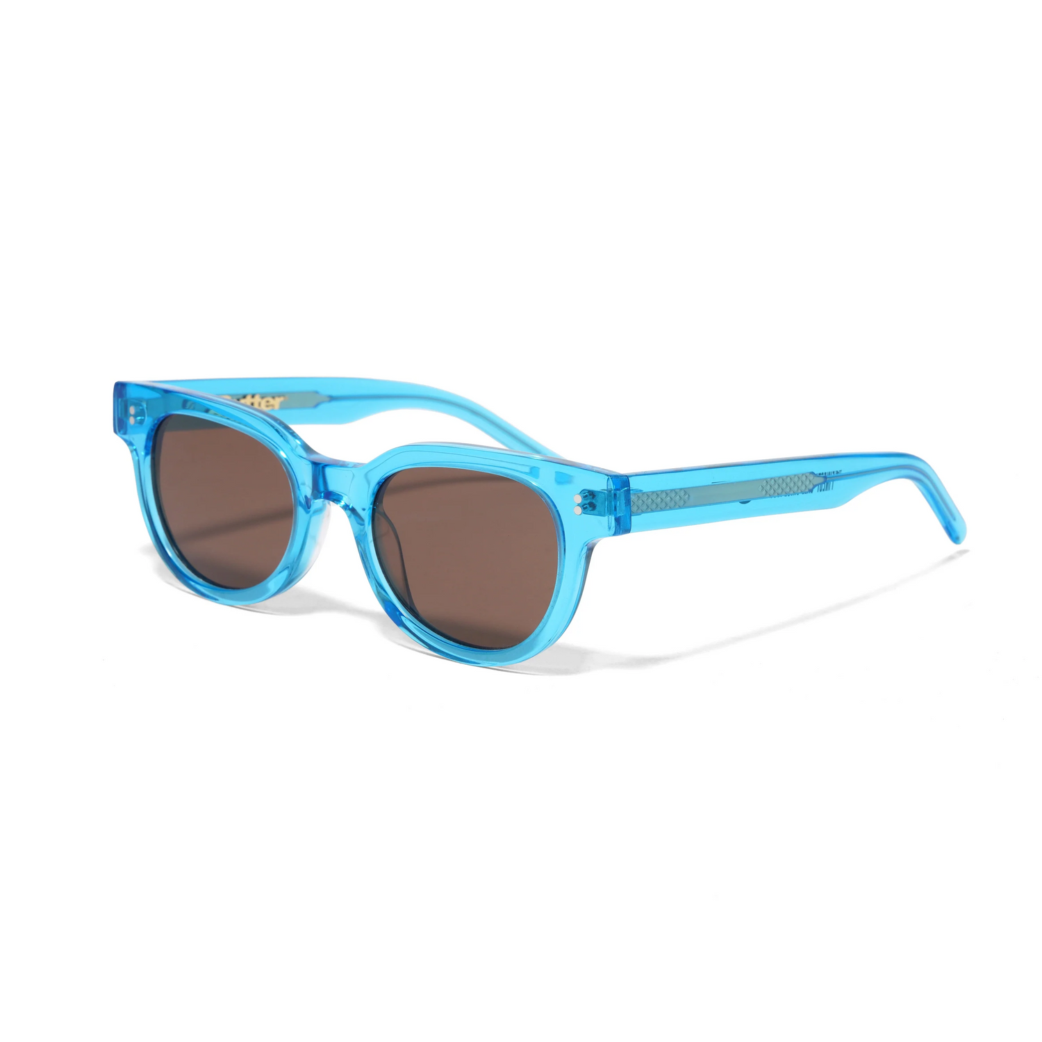 Conquistador Sunglasses, Translucent Blue