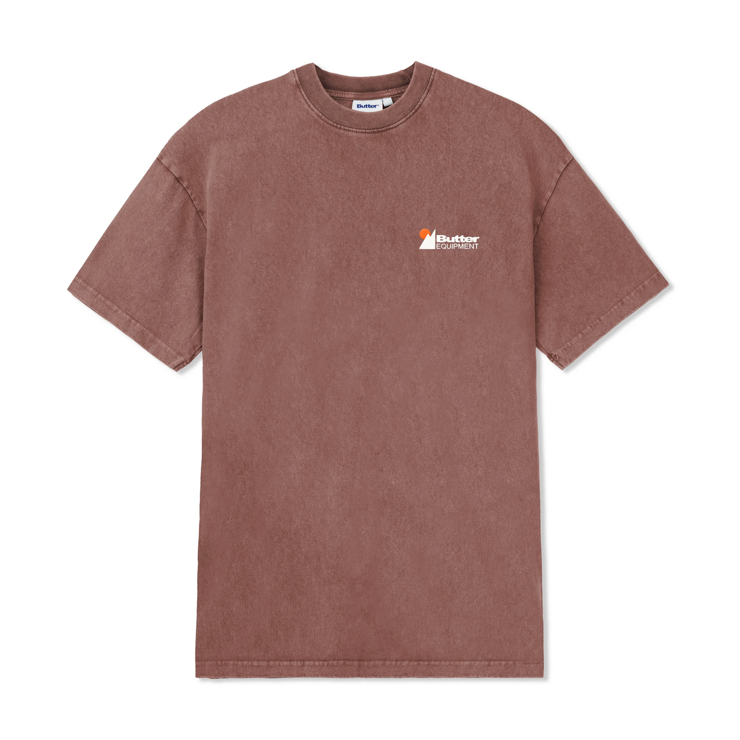 Distressed Pigment Dyed Tee, Rust