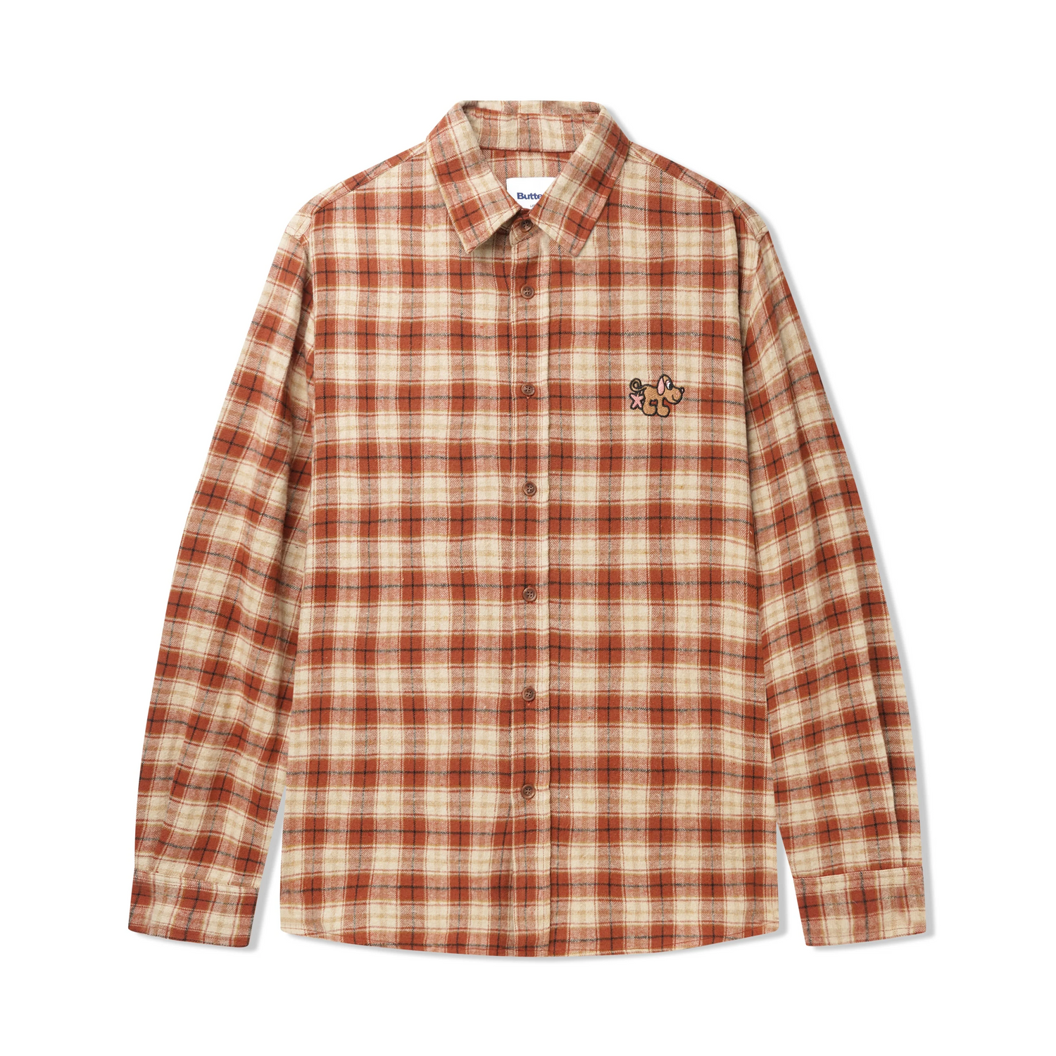 Pooch Flannel Shirt, Brick