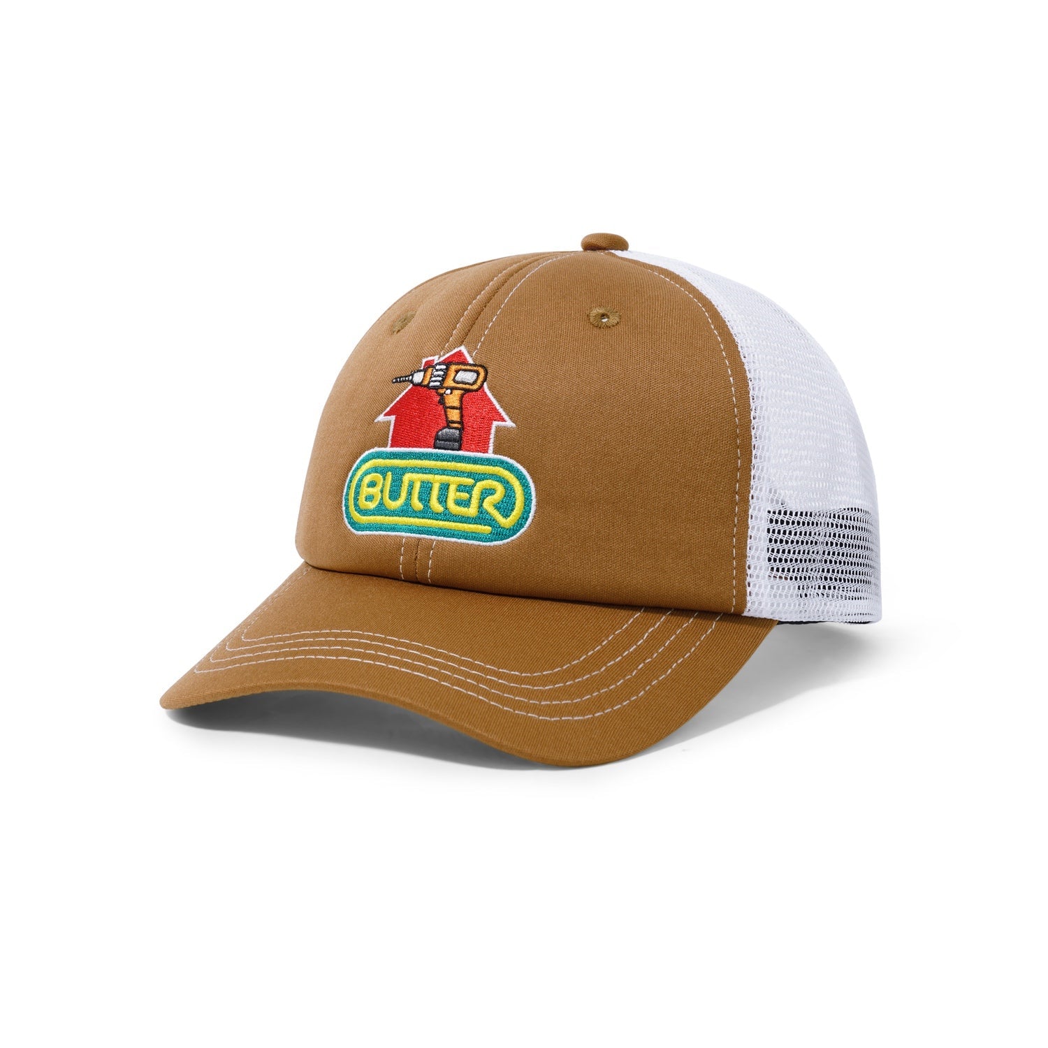 Drill Trucker Cap, Brown