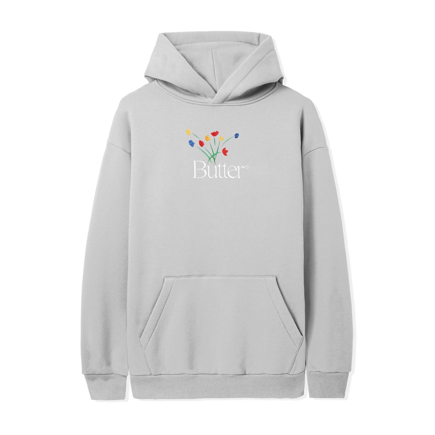 Bouquet Embroidered Pullover, Washed Cement