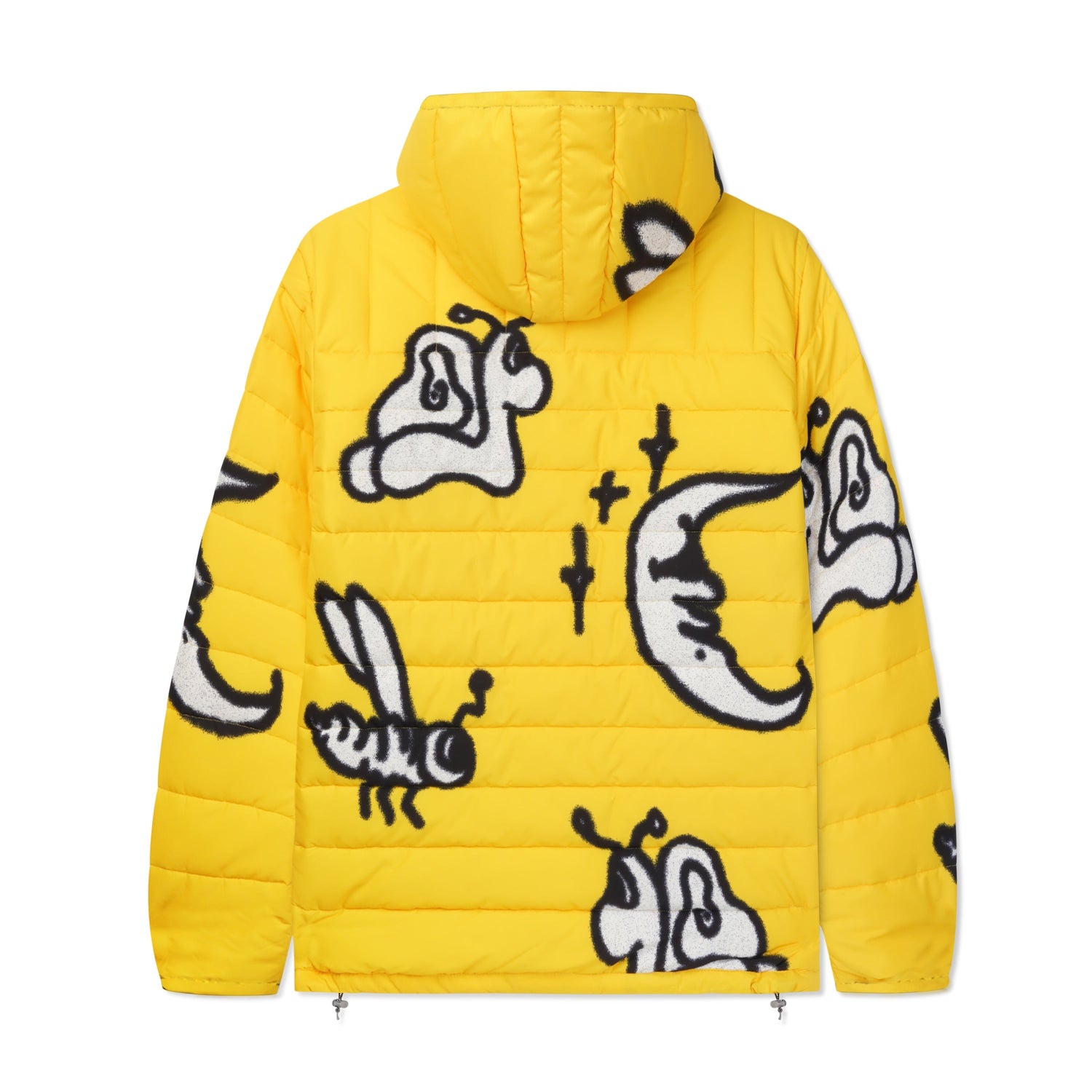 Critter Puffer Anorak Jacket, Yellow