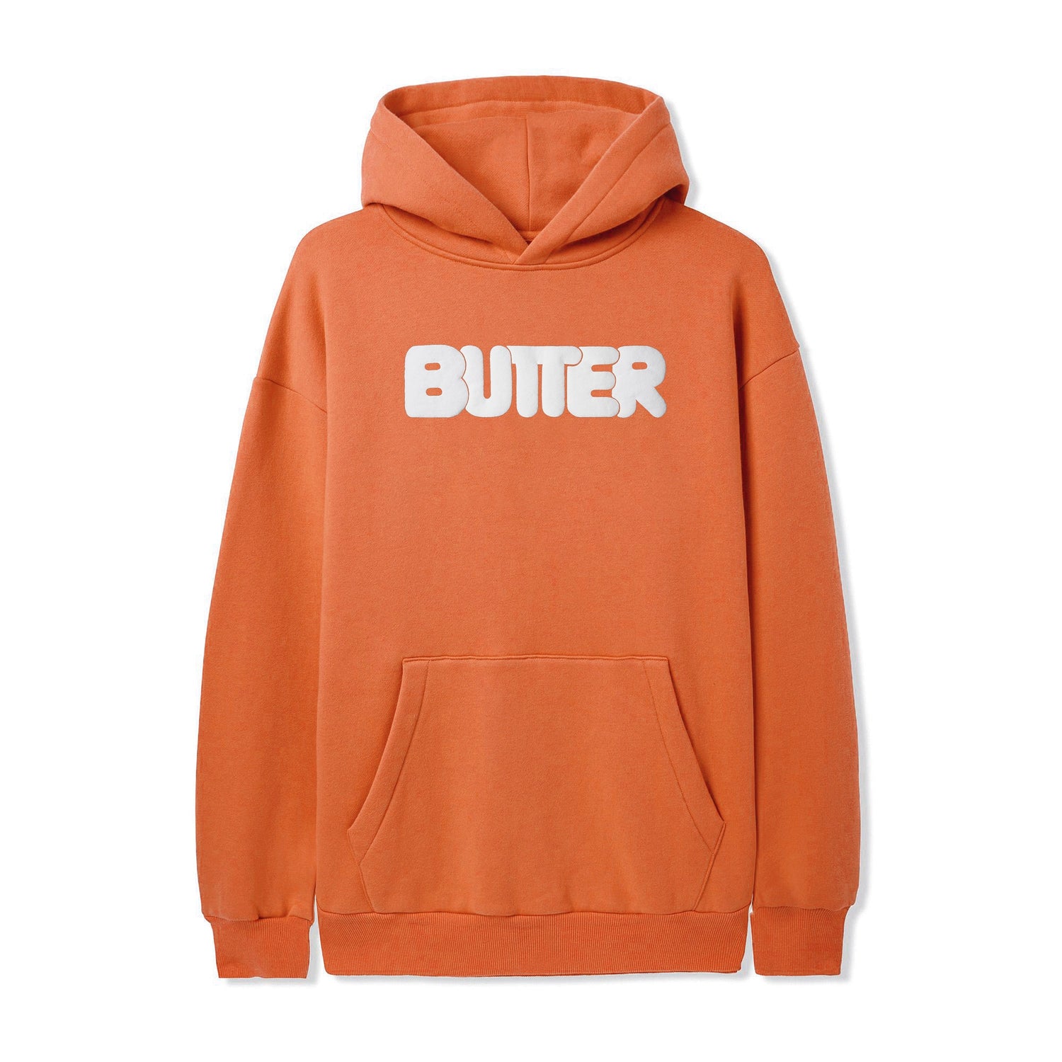 Puff Rounded Logo Pullover, Washed Orange