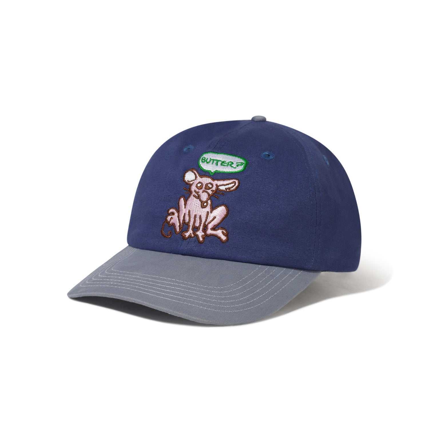 Rodent 6 Panel Cap, Navy / Washed Slate