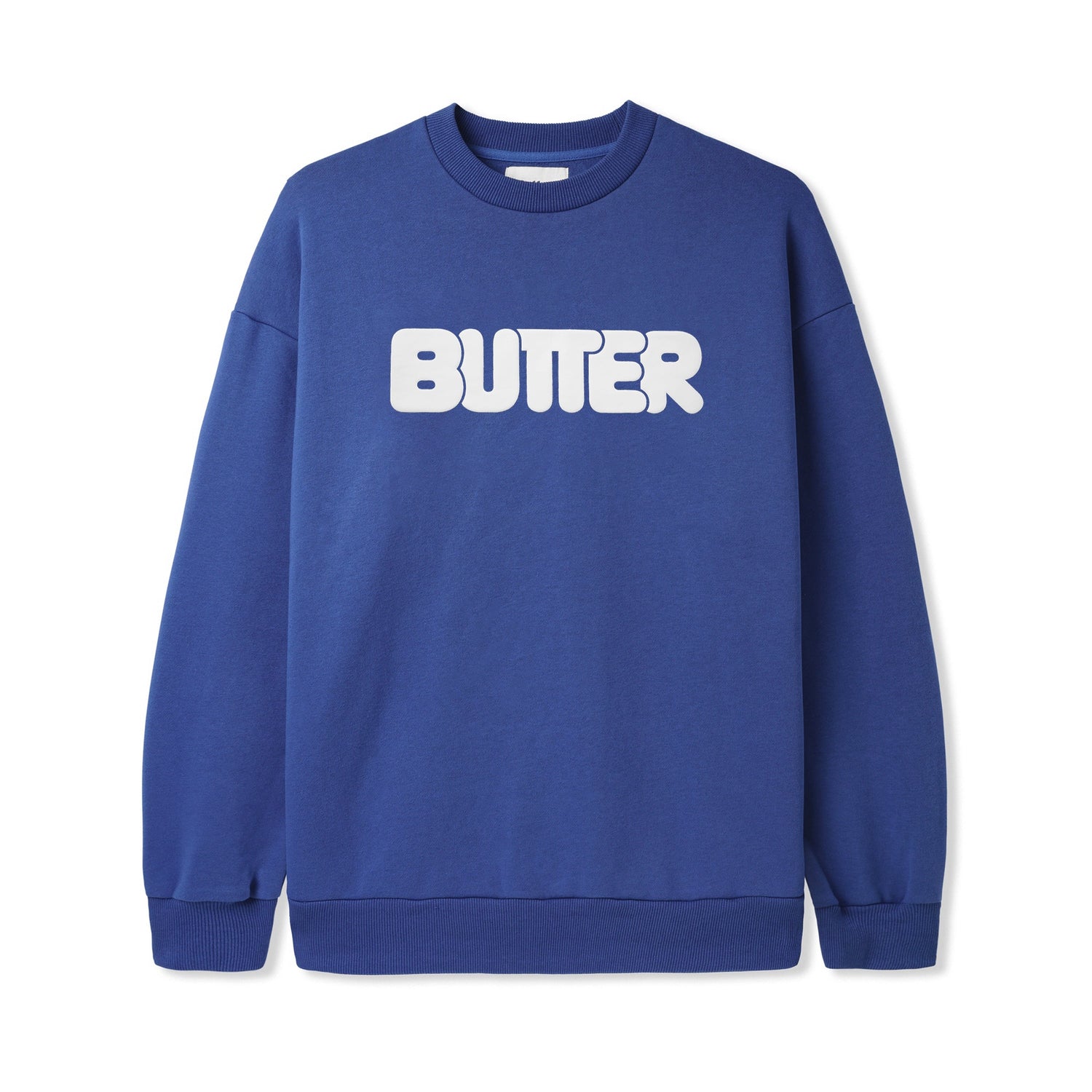 Rounded Logo Crewneck, Marine Blue