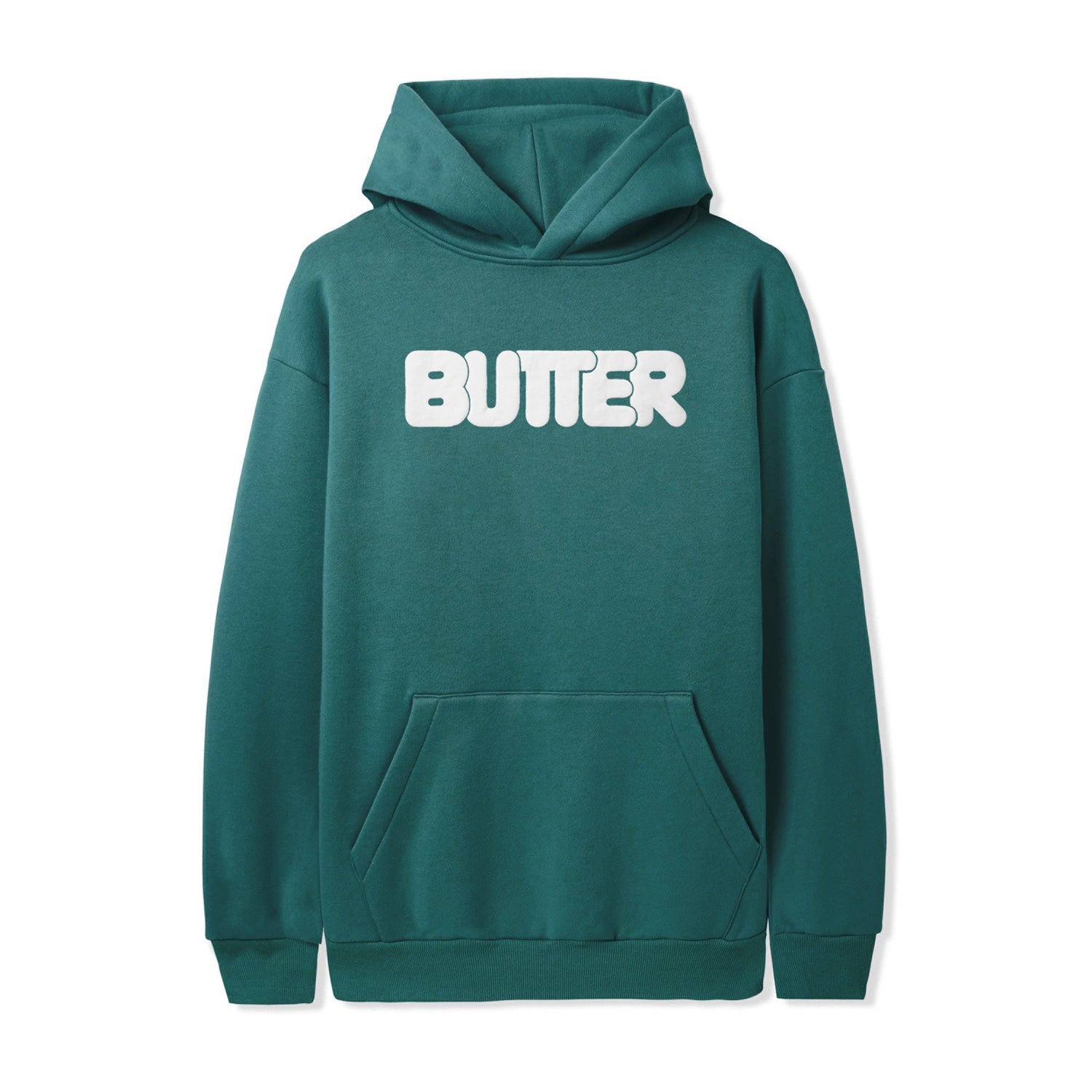 Puff Rounded Logo Pullover, Dark Teal